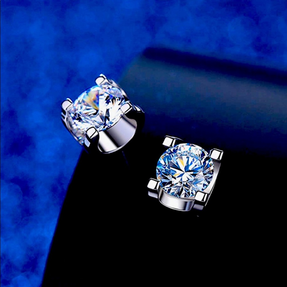 GRA CERTIFIED BRILLIANT CUT 2ct DIAMOND EARRINGS